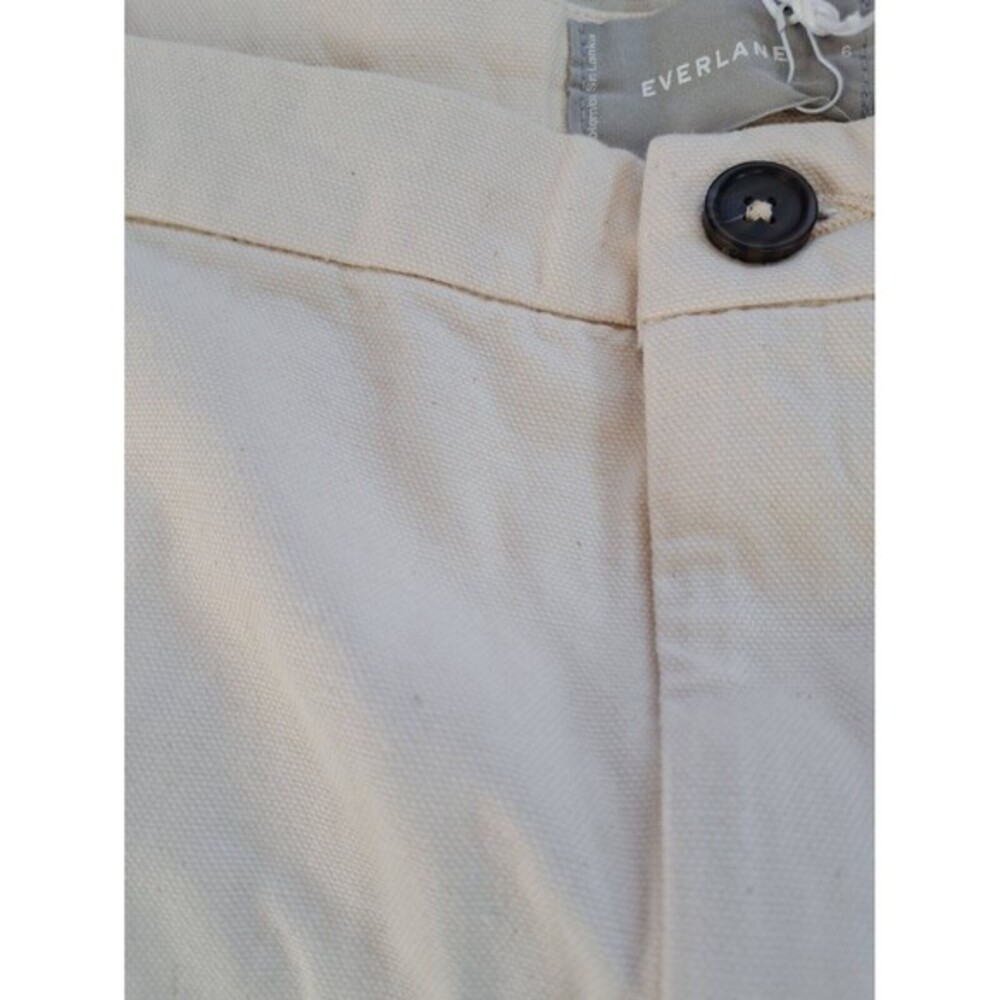NEW! Everlane The Canvas Skirt Off White Cream Bone Classic‎ Preppy Mini Skirt 6 - Picture 8 of 9